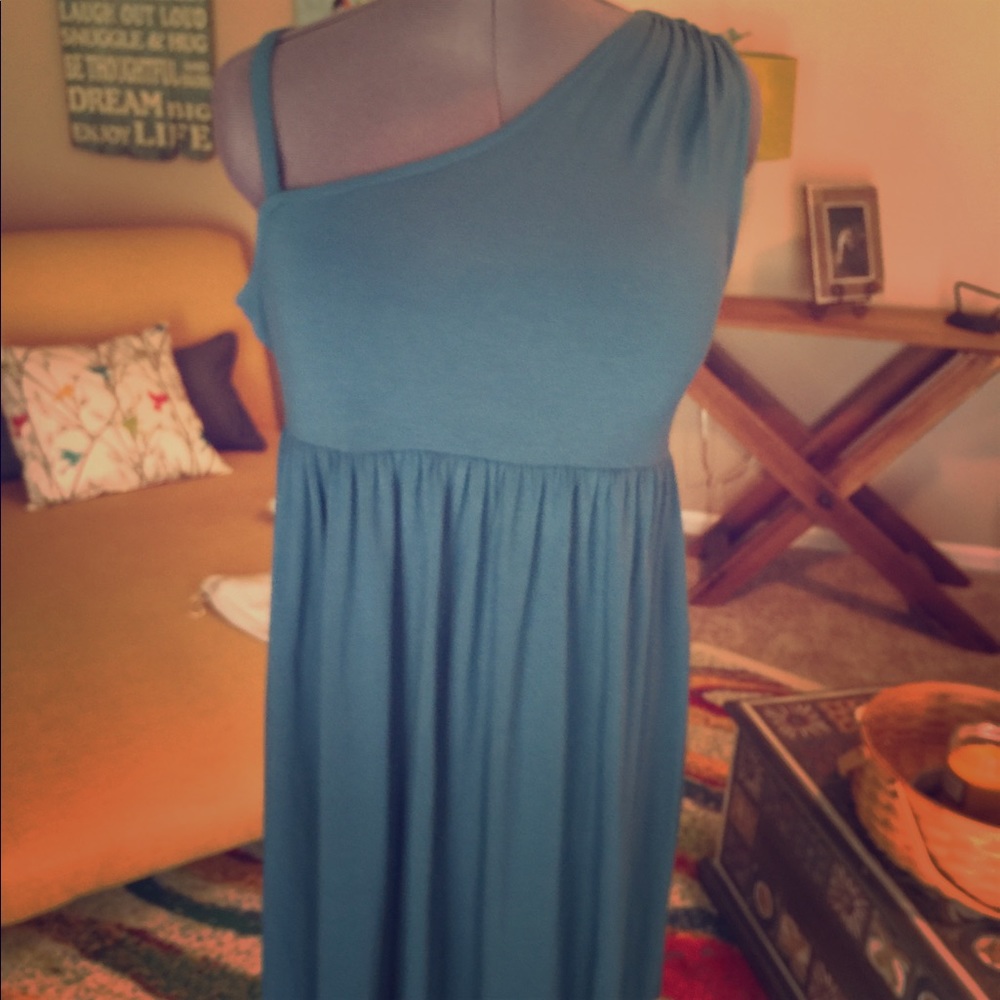 Teal Cotton Dress