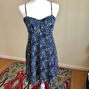{Anthro} Floral Slip Dress Size 4