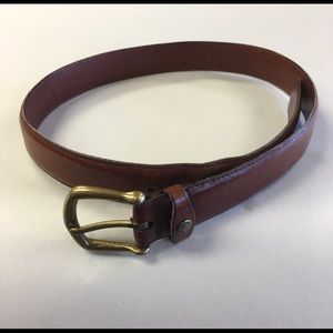 Vintage Distressed Coach Brown Leather Belt