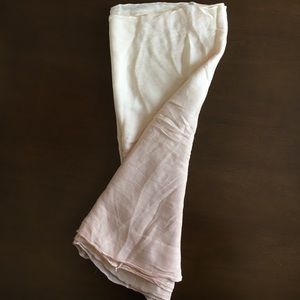 Pink and Cream Ombré infinity scarf