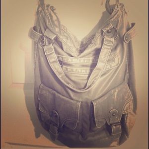 Mossimo Silver Leather Bag