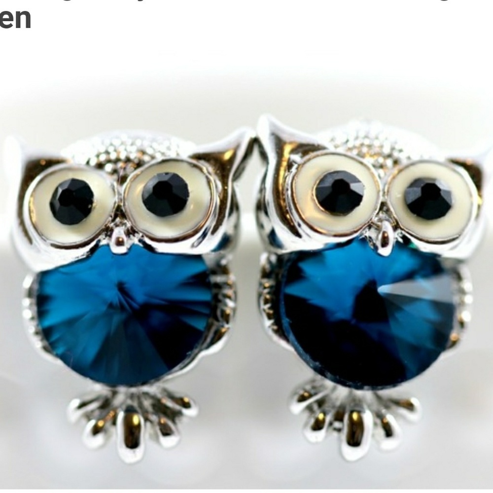 Owl studded earrings