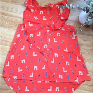 Anthropologie Travel Top