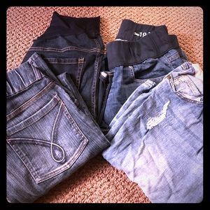 Gap maternity jeans bundle size 12 4 pairs