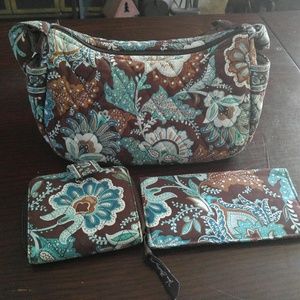 Vera Bradley purse with wallet and checkbook