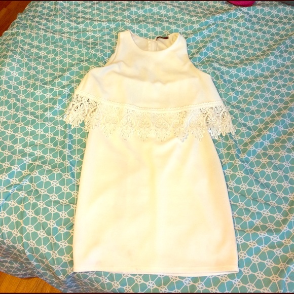 White Spring Forever 21 fitted dress - Picture 2 of 6