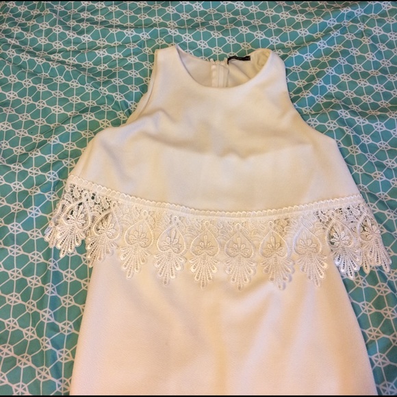 White Spring Forever 21 fitted dress - Picture 3 of 6