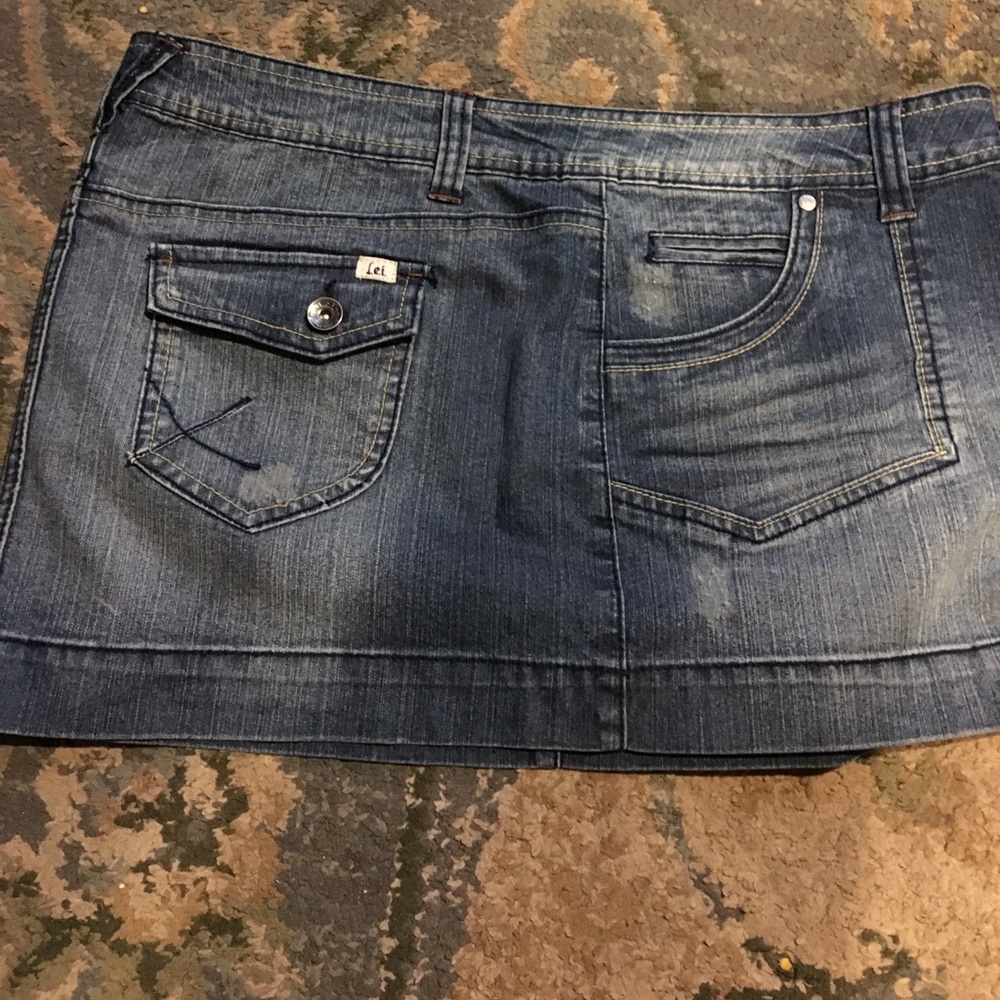 Lei jean skirt