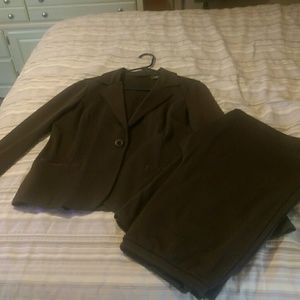 Chocolate brown pants suit