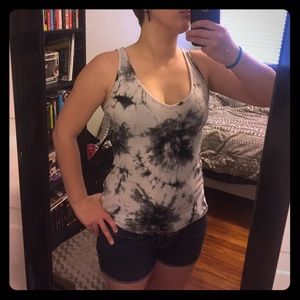 2b bebe tie dye slashed back tank