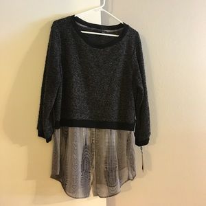 Elie Tahari layered woven top brand new with tags