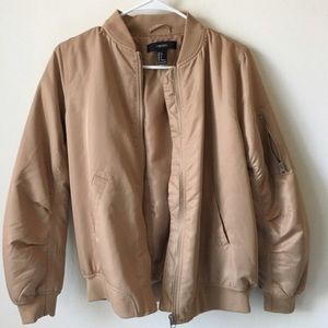 Tan bomber jacket