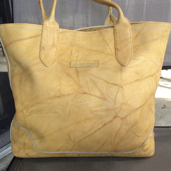Frye Handbags - Frye huge genuine leather tote with embroider det.