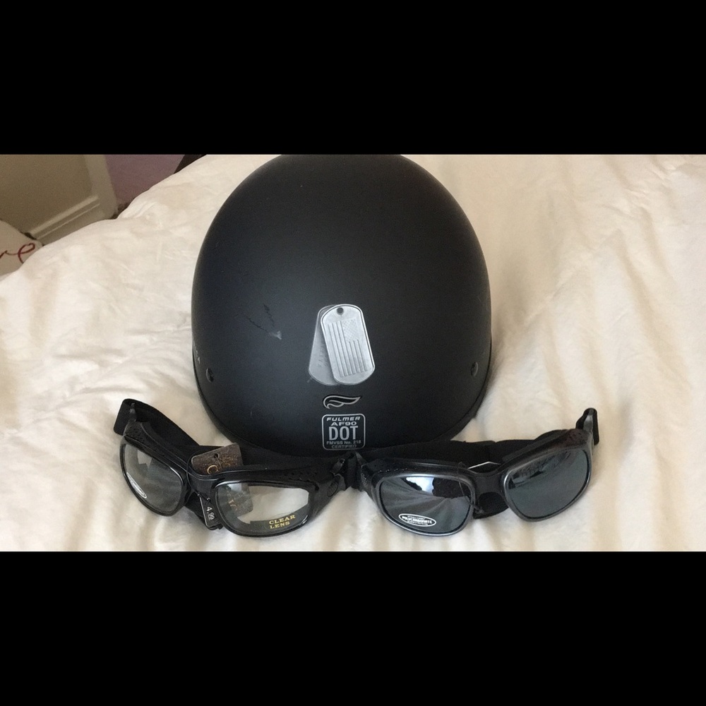 Fulmer Riding Helmet bundle w 2 pairs of Glasses