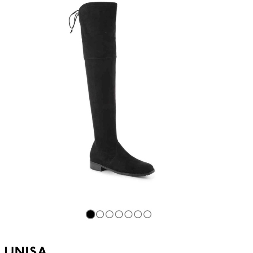 Black Suede Thigh High Boots