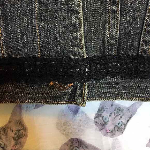 💀Gap💀 Vest w/Sugar Skull/calavera Patch - Picture 5 of 6