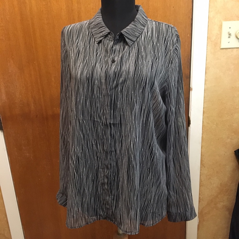 Woven button down shirt