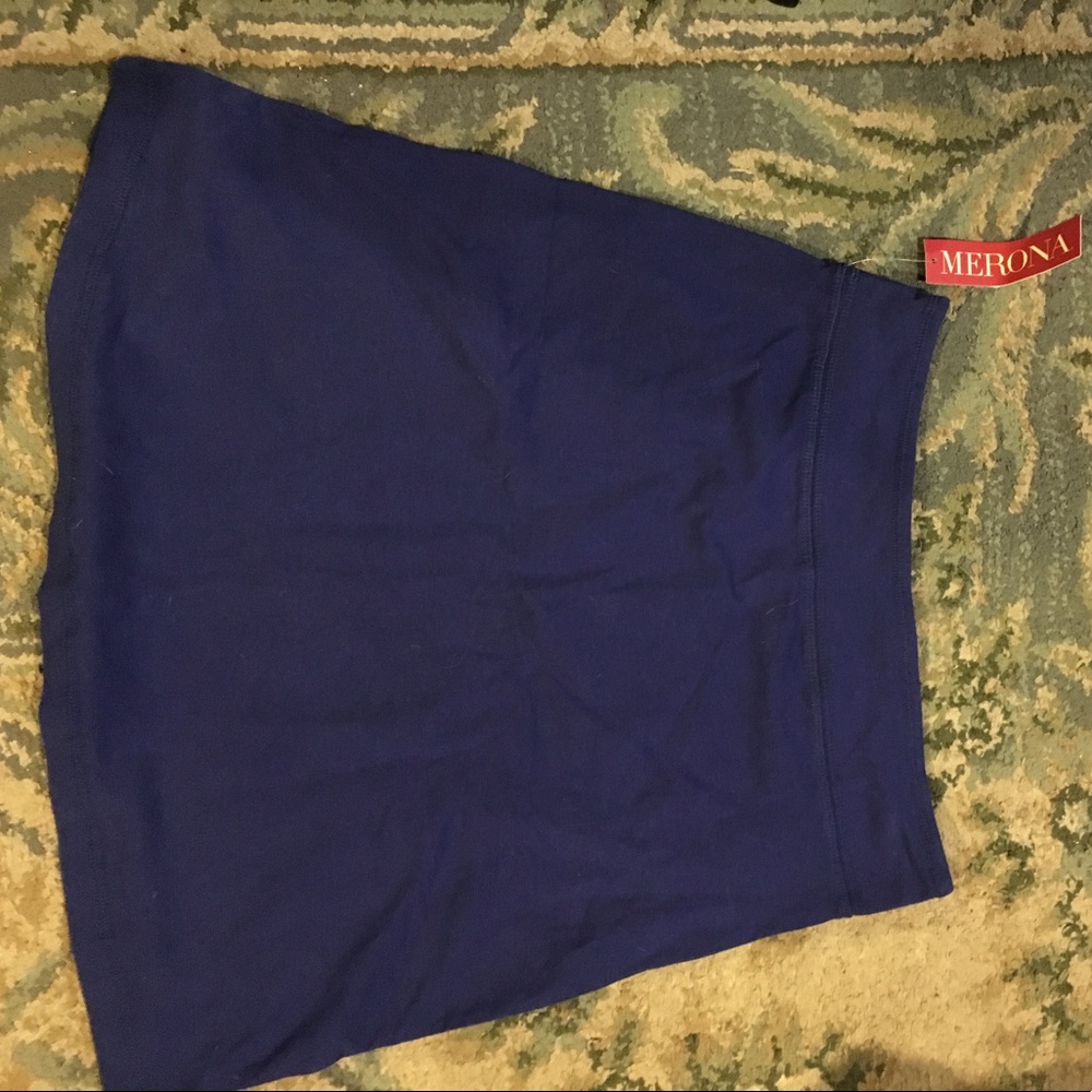Brand new elastic waist blue skirt from target