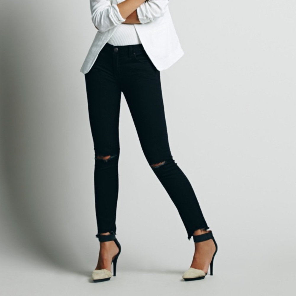 Free People frayed jeans
