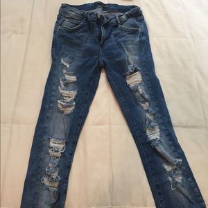Zara Distressed SKINNY jeans TRF
