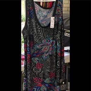 Avenue Sleeveless Maxi Dress, multi-colored