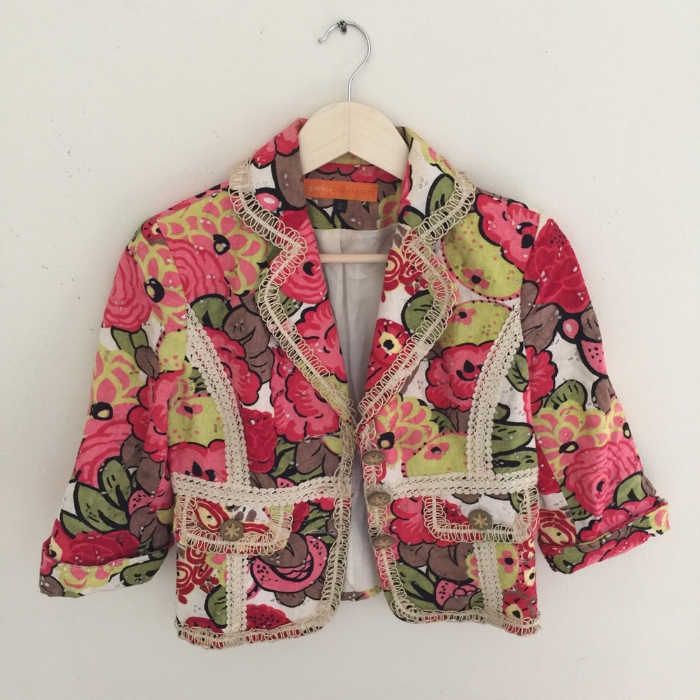 Cynthia Steffe multi color Blazer🌺