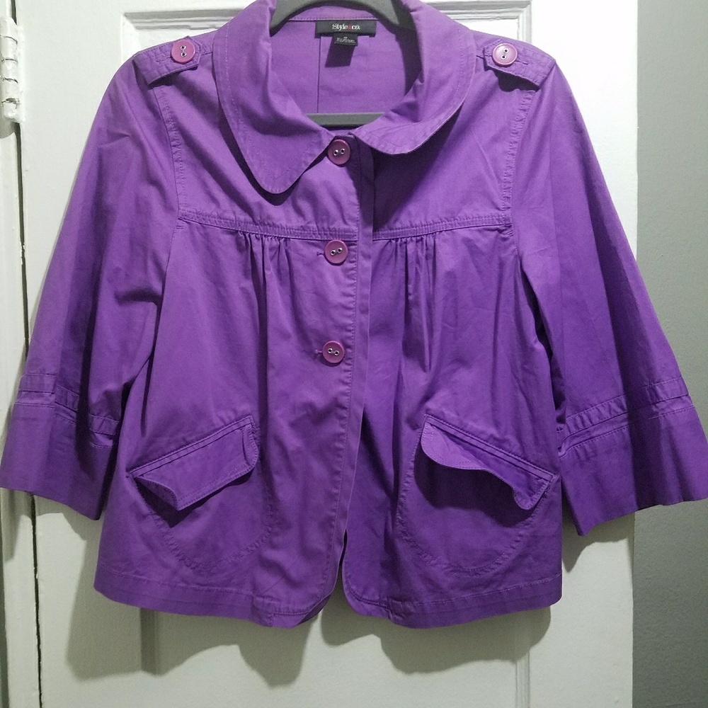 Style and Co Swing Jacket