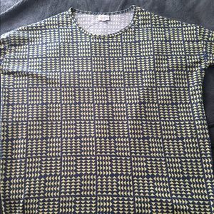 Blue and yellow Lularoe Irma