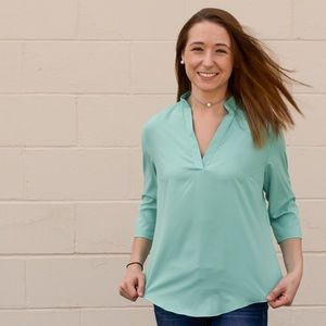 SOLD OUT! Teal V Neck