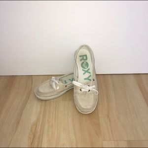 Roxy Cream Boat Shoes