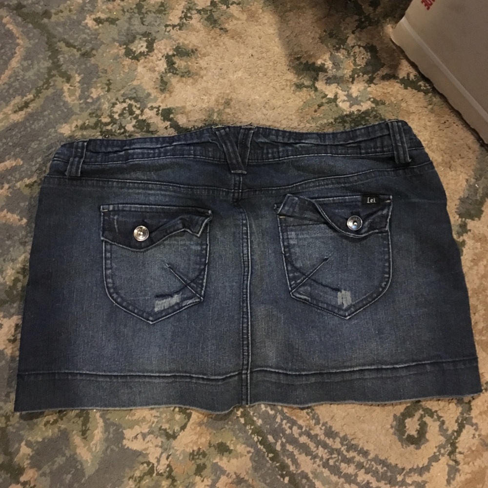 Lei dark denim jean mini