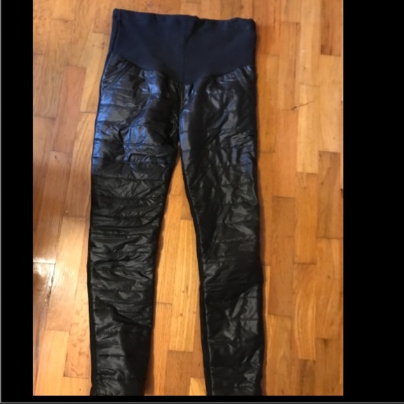Leather Maternity Pants - Picture 1 of 1