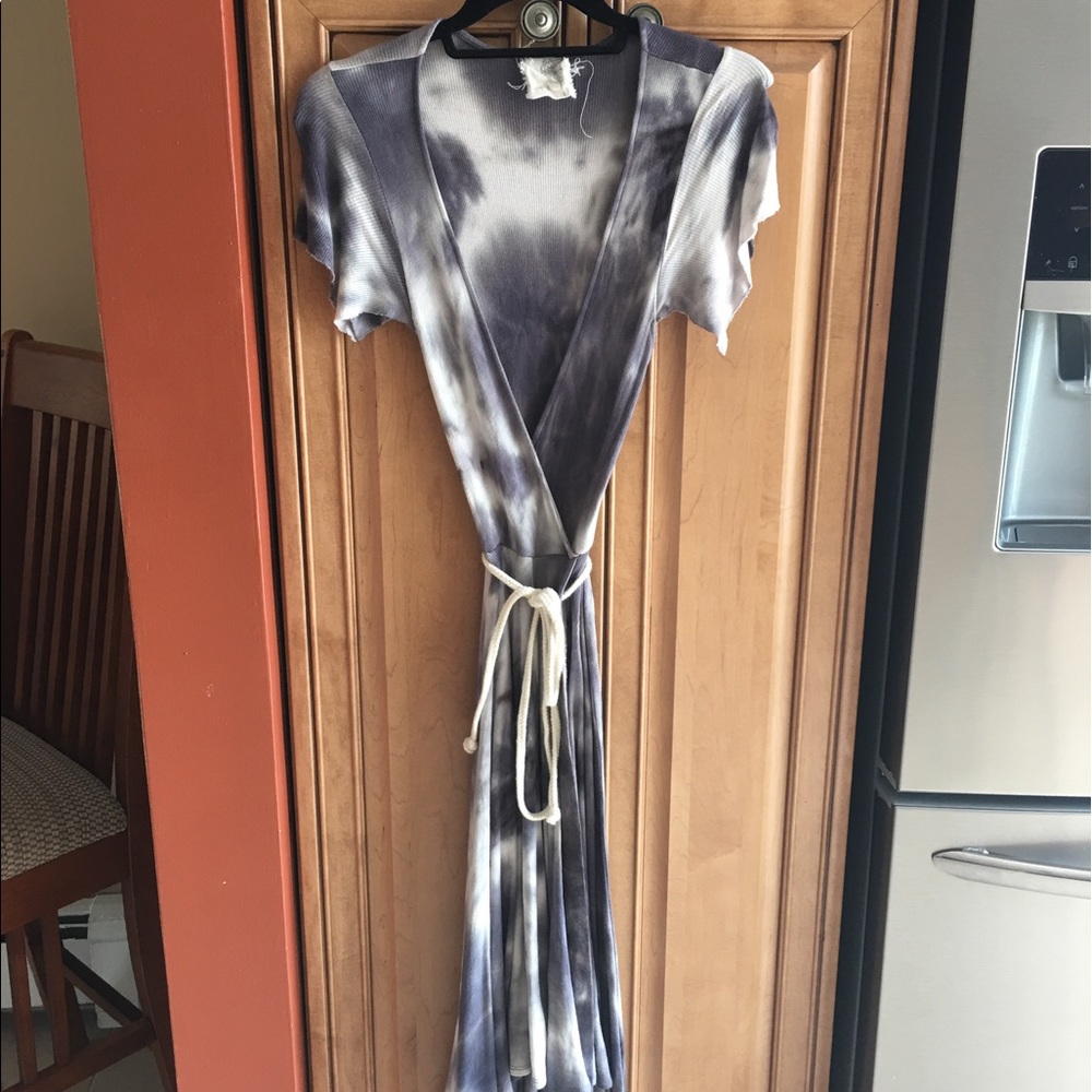 Tie dye flare dress