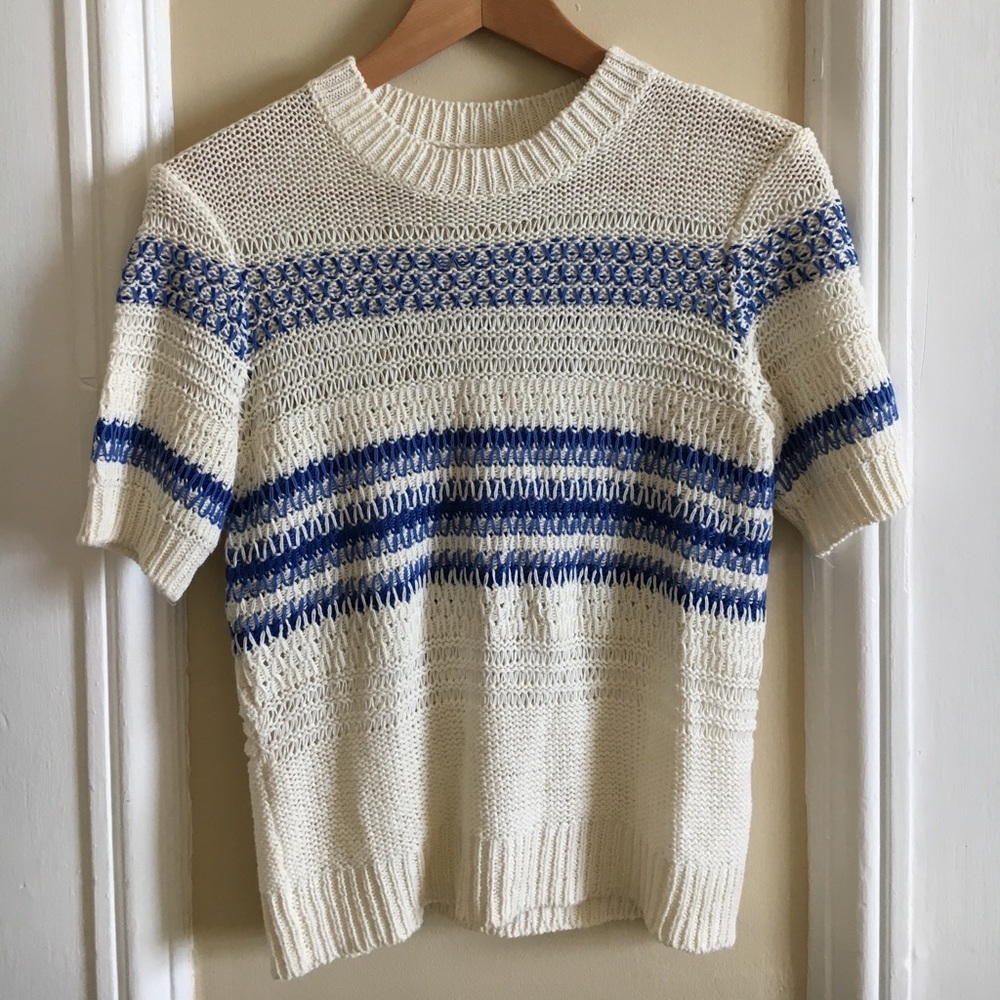 Fitted, new spring knit sweater by Current/Elliott