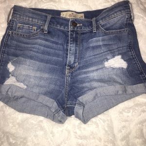 Hollister high rise short shorts