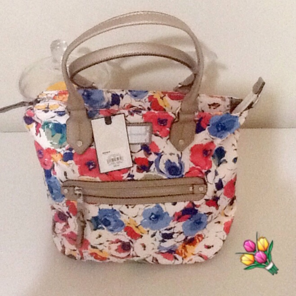 Dana Buchman Floral Handbag