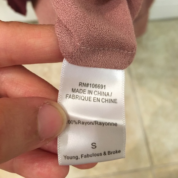 NWT Young Fabulous & Broke Tie Dye Blouse S - Picture 6 of 7