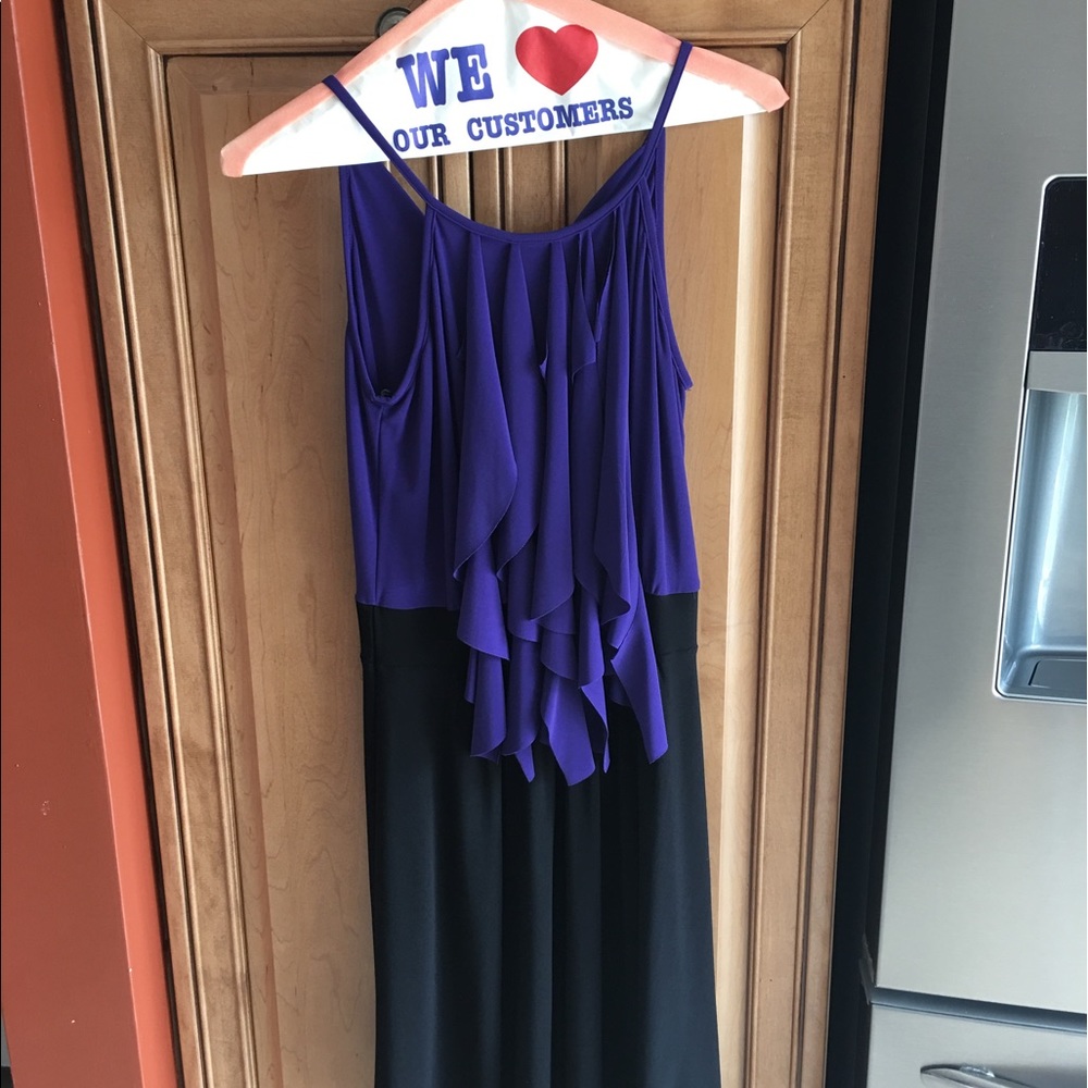 Black and purple dress