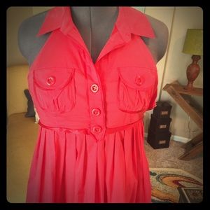 Halter Red Dress BeBe