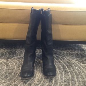 Frye black leather boots