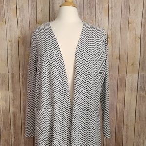 LuLaRoe chevron Sarah Cardigan, medium