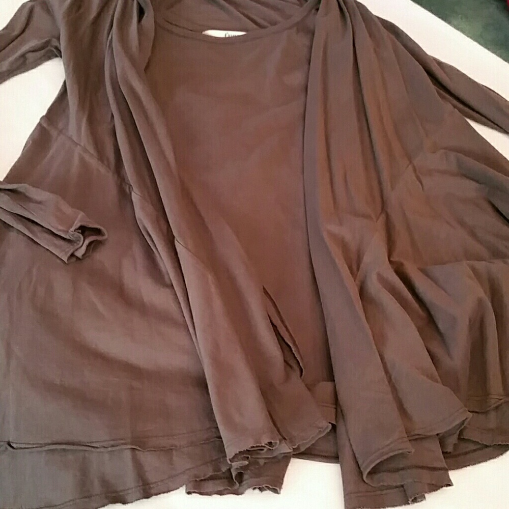 SOLD Anthropologie Fluxus Cardigan Tank Set Small
