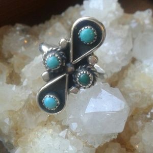 Zuni Vintage Turquoise Sterling Ring