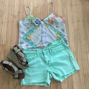 Levi's Teal shorts