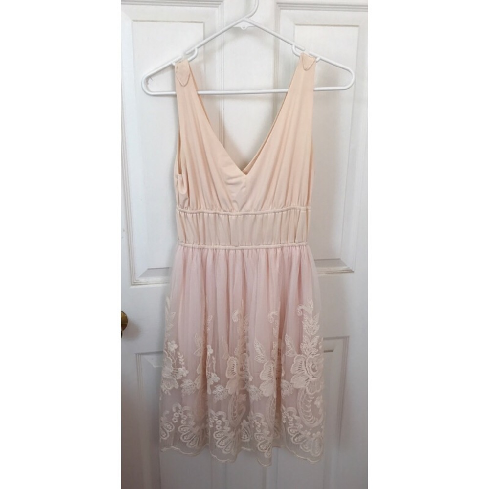 Romantic Dress with Floral Embroidery