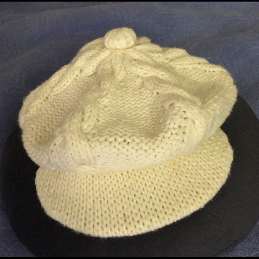 Cute cream hat
