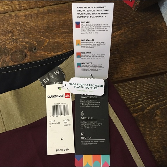 Men's Quiksilver Board Shorts - Picture 3 of 5