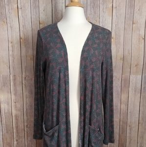 Heathered LuLaRoe Sarah Cardigan, medium