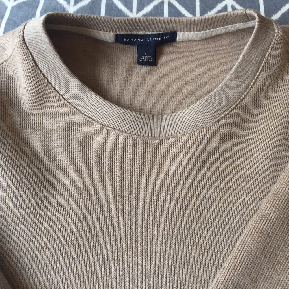 MENS Banana Republic tan sweater