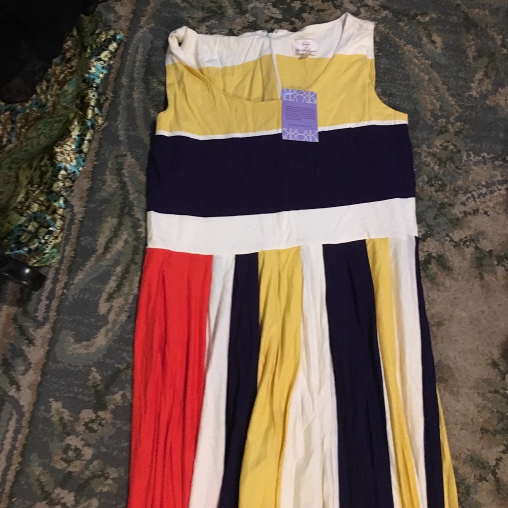 Brand new multi colored maxi dress never worn